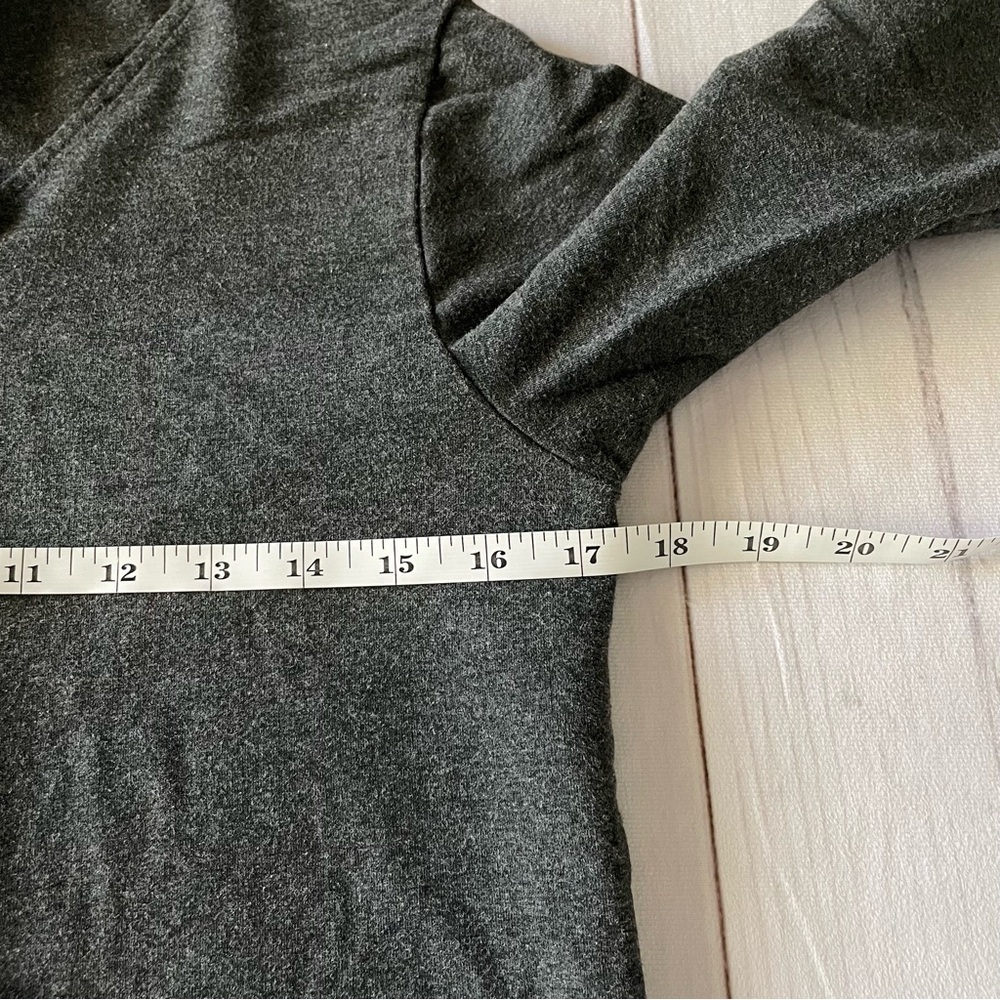 Smash + Tess Long Sleeve Hooded Jumpsuit Women’s M Charcoal Gray Zip Super Soft - Picture 12 of 15